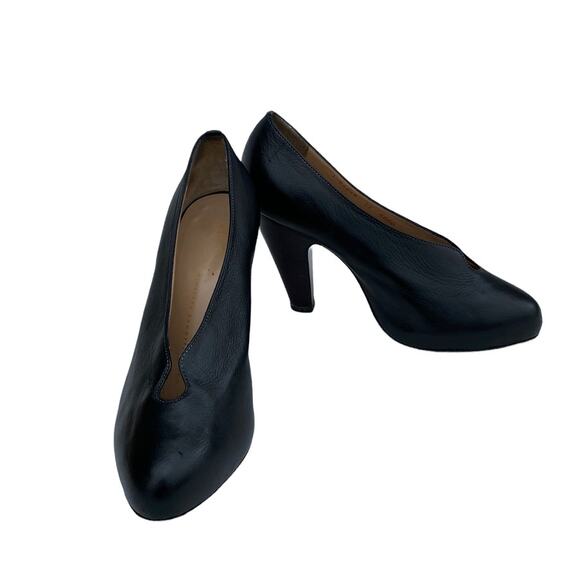 Giuseppe Zanotti Black Leather Cone Heel Pumps 37 - Picture 10 of 15